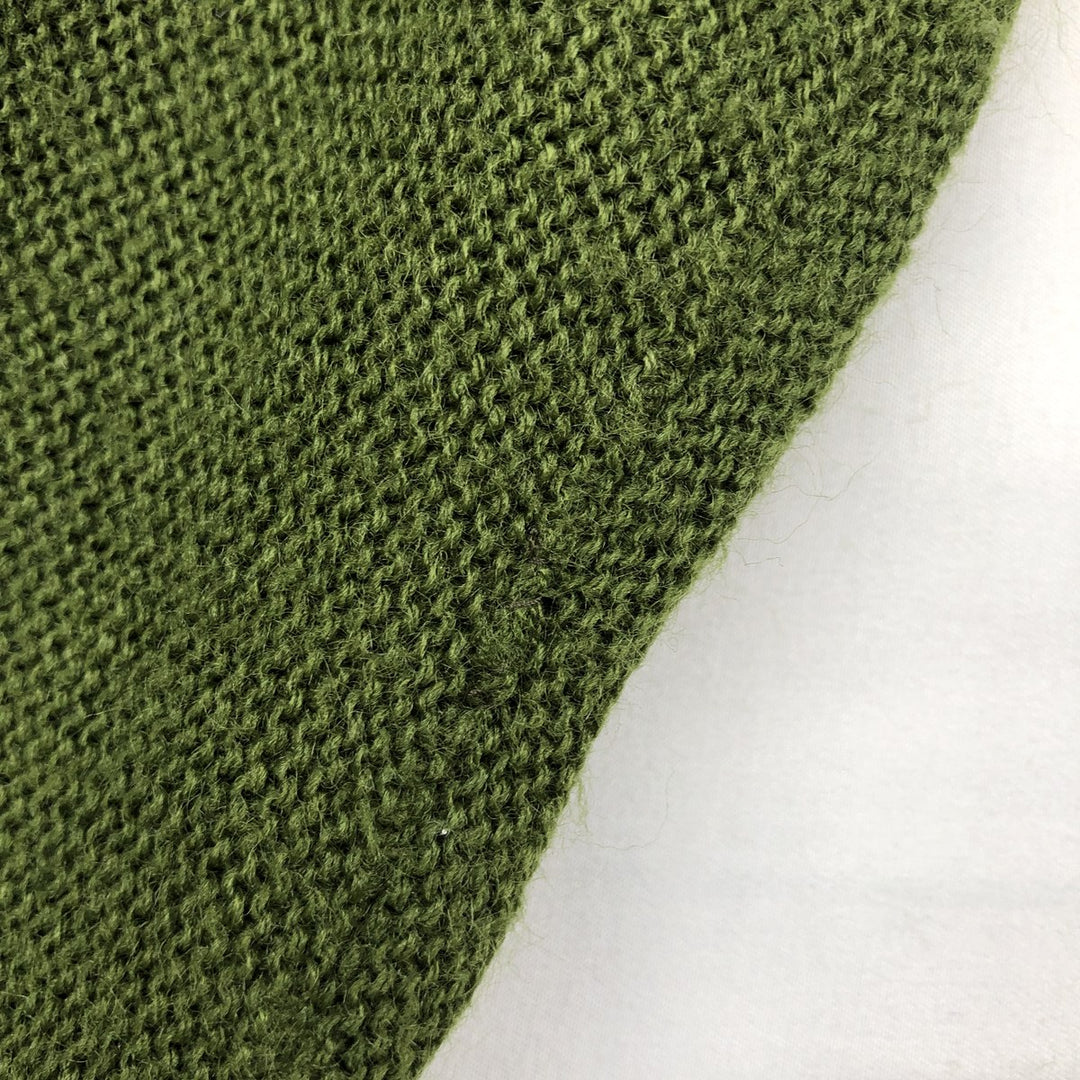 ~1970'S Town Craft JC Penney Knit Cardigan, Men's Size L (approx.), Vintage unclear Khaki type Vintage Second Hand