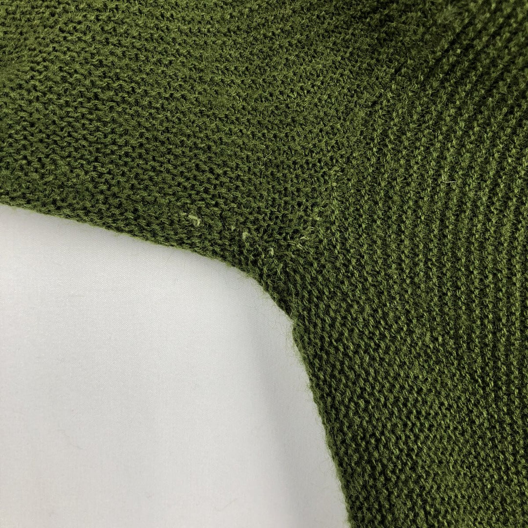 ~1970'S Town Craft JC Penney Knit Cardigan, Men's Size L (approx.), Vintage unclear Khaki type Vintage Second Hand