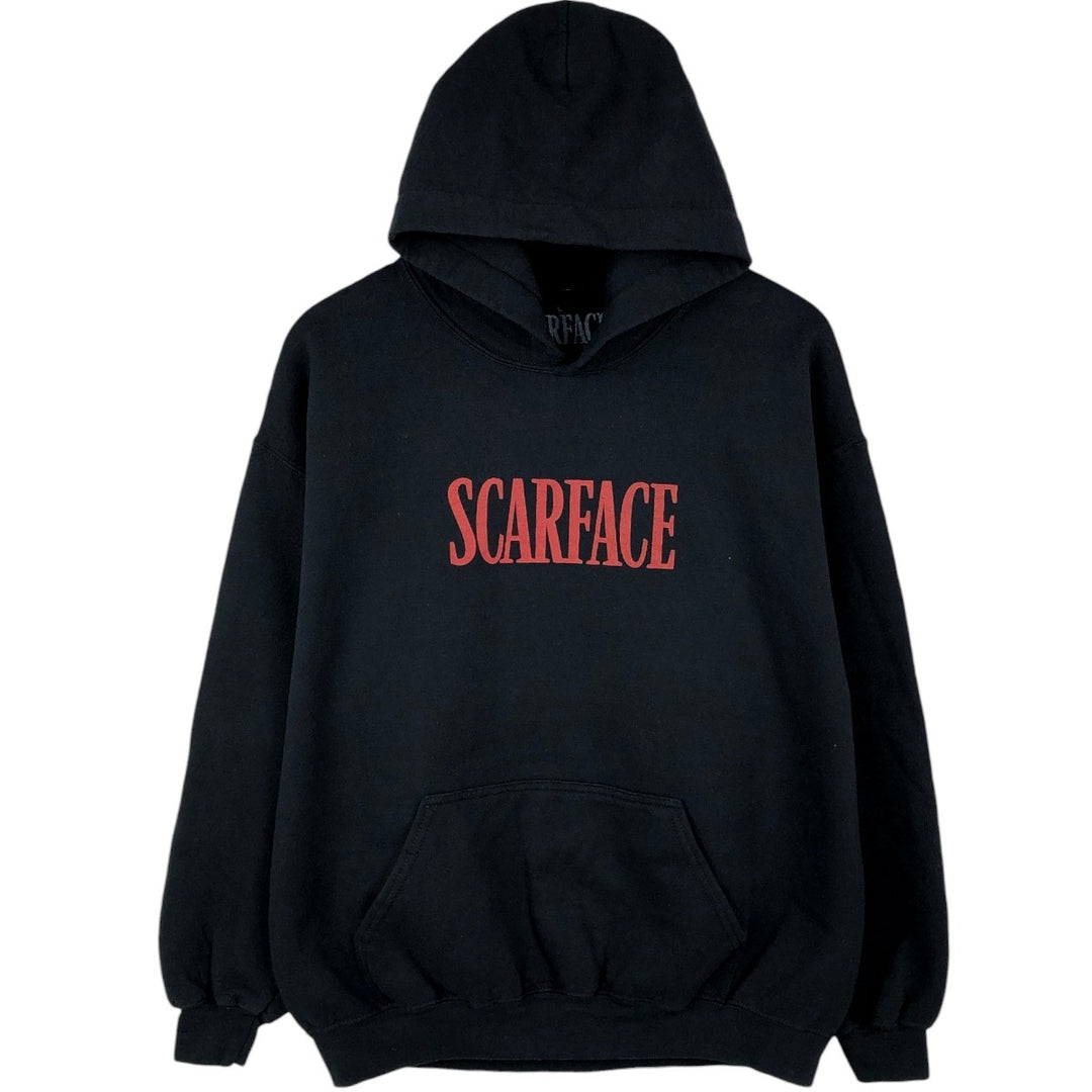 Scarface Movie Sweatshirt Pullover Hoodie, Men's Size L cotton black type Vintage Second Hand