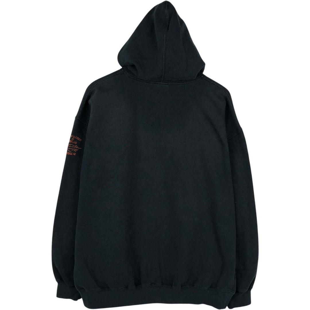 Harley-Davidson Advertising Pullover Hoodie, Men's XXL cotton black type Vintage Second Hand