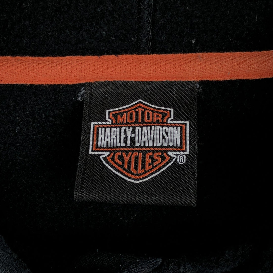 Harley-Davidson Advertising Pullover Hoodie, Men's XXL cotton black type Vintage Second Hand