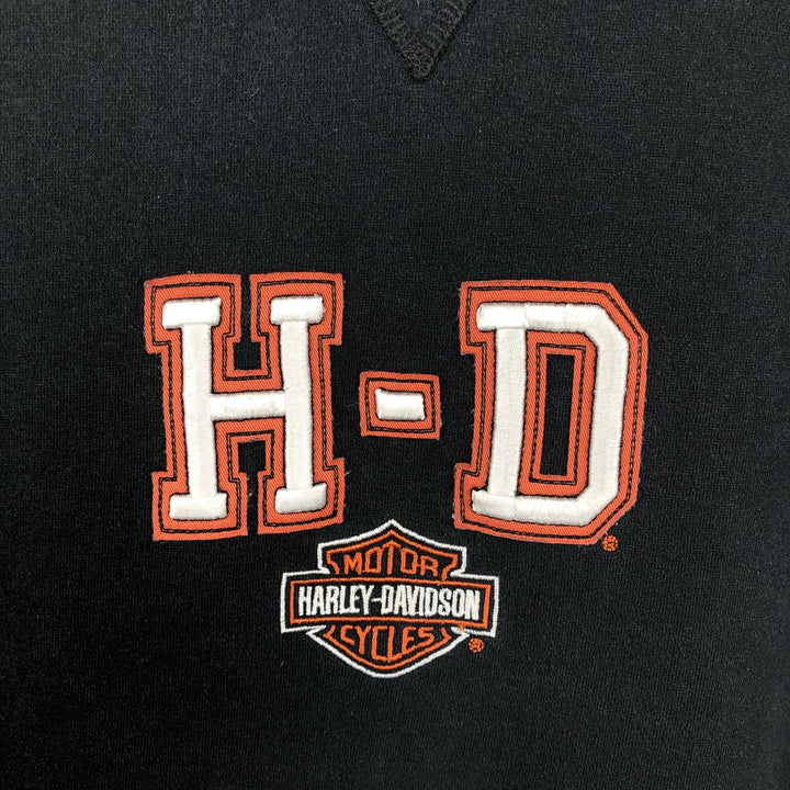 Harley-Davidson Advertising Pullover Hoodie, Men's XXL cotton black type Vintage Second Hand