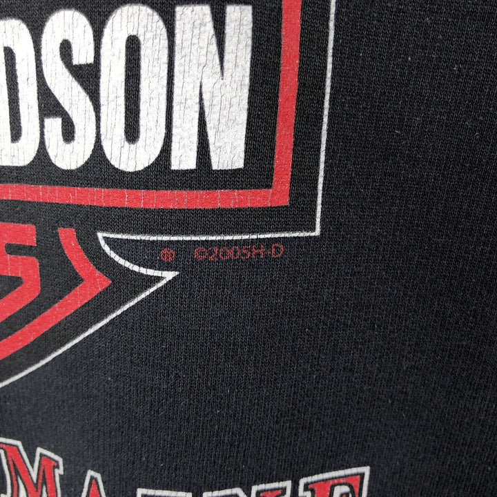2000'S Harley-Davidson Advertising Pullover Hoodie, Men's Size L unclear black type Vintage Second Hand
