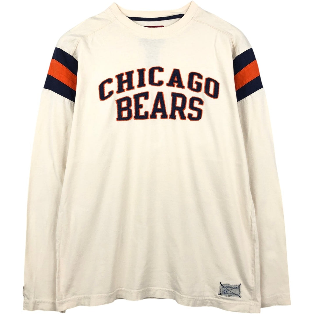 Reebok NFL Chicago Bears Long-Sleeve T-Shirt (Men's Size M) unclear ivory Vintage Second Hand
