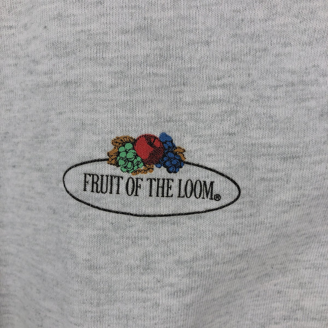 90'S Fruit of the Loom Long Sleeve T-Shirt, Made in USA, Men's Size L, Vintage cotton gray type Vintage Second Hand