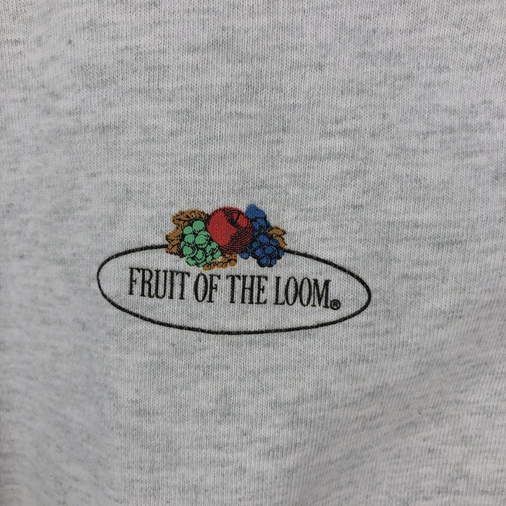 90'S Fruit of the Loom Long Sleeve T-Shirt, Made in USA, Men's Size L, Vintage cotton gray type Vintage Second Hand
