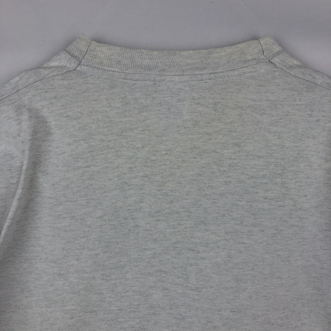 90'S Fruit of the Loom Long Sleeve T-Shirt, Made in USA, Men's Size L, Vintage cotton gray type Vintage Second Hand