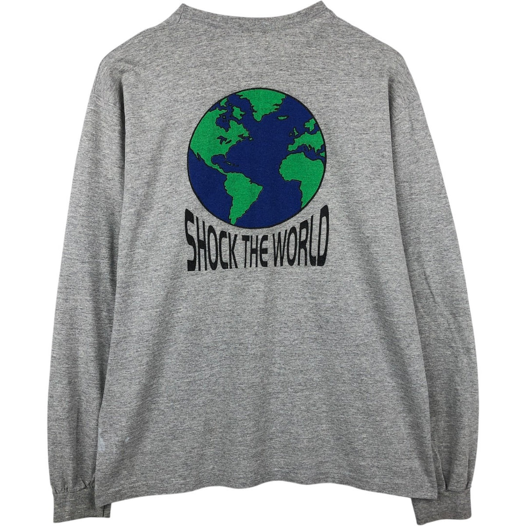 90'S Anvil Long-Sleeve T-Shirt, Made in USA, Men's XL (approx.), Vintage cotton gray type Vintage Second Hand