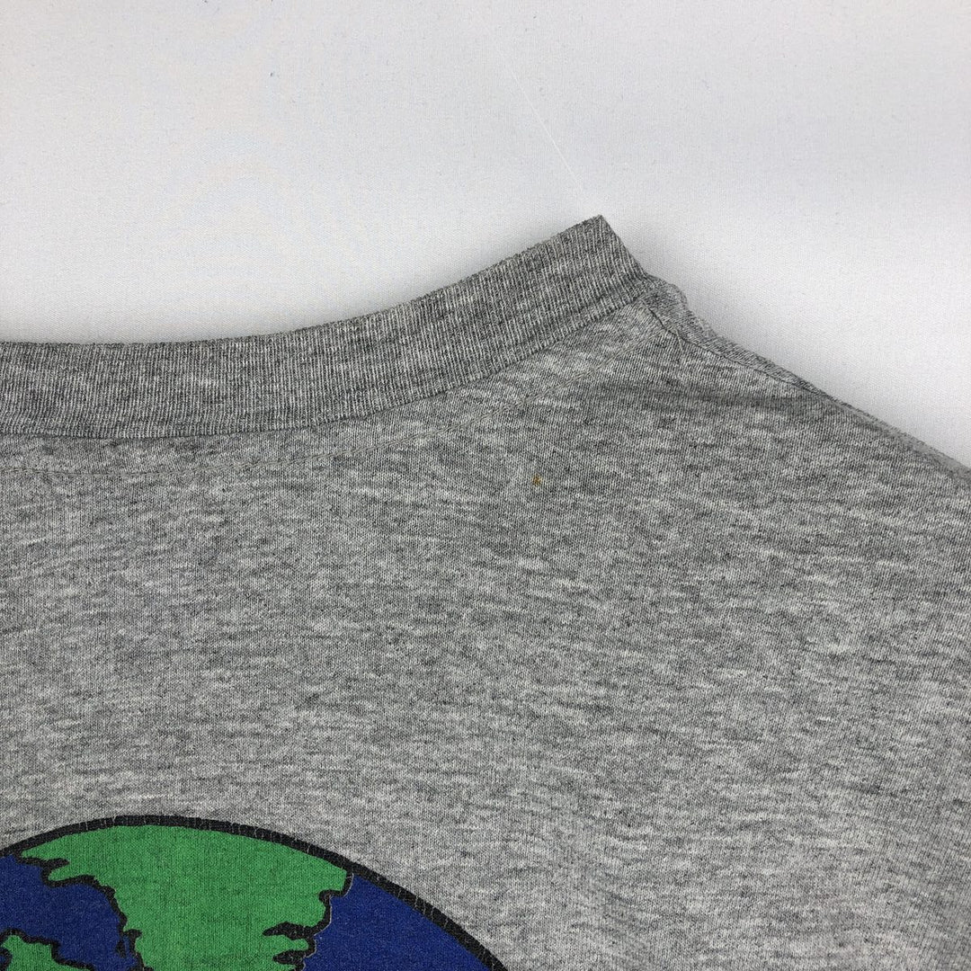 90'S Anvil Long-Sleeve T-Shirt, Made in USA, Men's XL (approx.), Vintage cotton gray type Vintage Second Hand