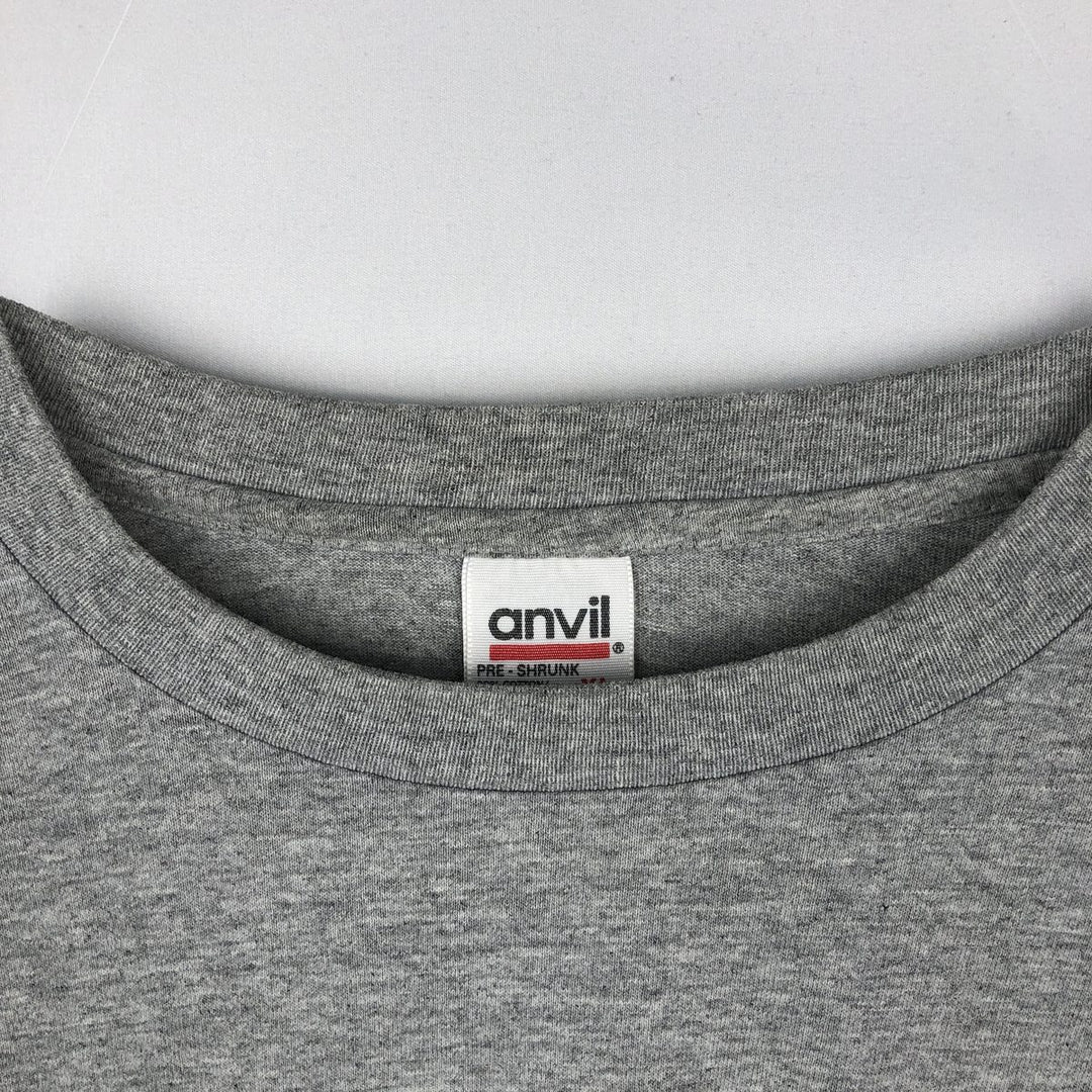 90'S Anvil Long-Sleeve T-Shirt, Made in USA, Men's XL (approx.), Vintage cotton gray type Vintage Second Hand