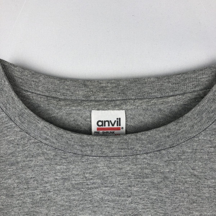 90'S Anvil Long-Sleeve T-Shirt, Made in USA, Men's XL (approx.), Vintage cotton gray type Vintage Second Hand