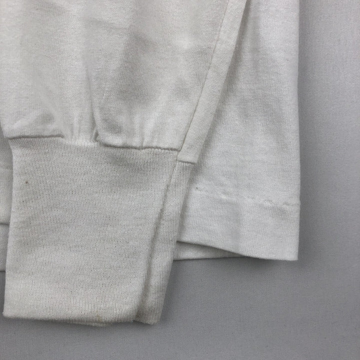 90'S SCREEN STARS Long Sleeve T-Shirt Made in USA Men's Size L Vintage cotton white type Vintage Second Hand