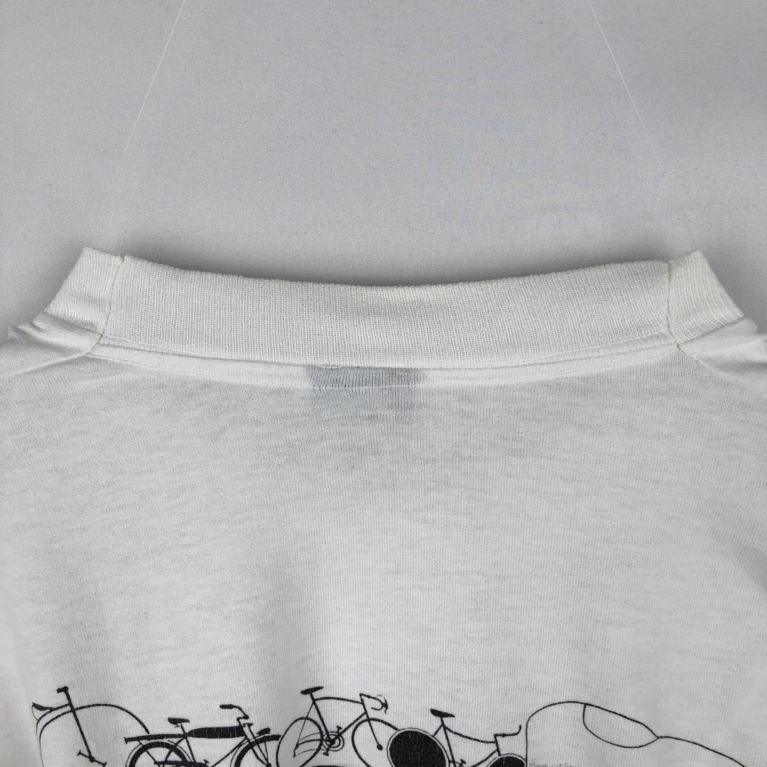 90'S SCREEN STARS Long Sleeve T-Shirt Made in USA Men's Size L Vintage cotton white type Vintage Second Hand