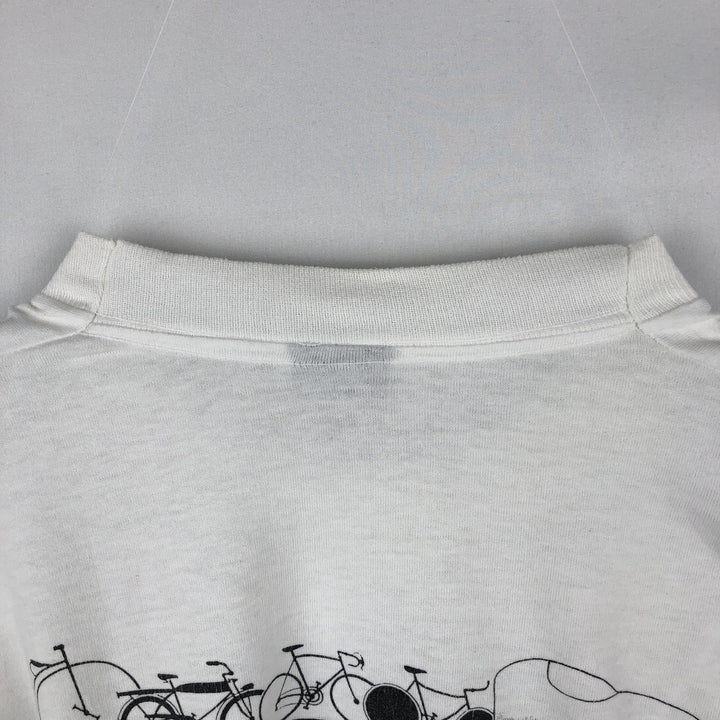 90'S SCREEN STARS Long Sleeve T-Shirt Made in USA Men's Size L Vintage cotton white type Vintage Second Hand