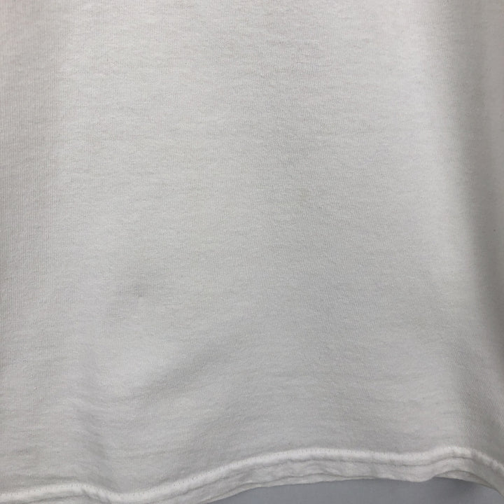 Ron Jon Print Long-Sleeve T-Shirt (Men's Size M) cotton white type Vintage Second Hand