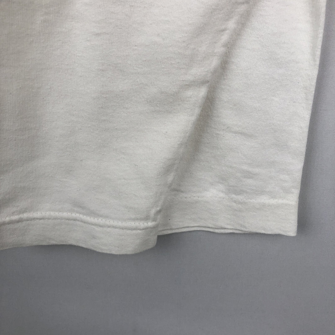 90'S Fruit of the Loom Screen Stars Long-Sleeve T-Shirt (Men's XL equivalent) cotton white type Vintage Second Hand