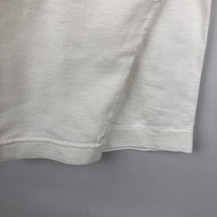 90'S Fruit of the Loom Screen Stars Long-Sleeve T-Shirt (Men's XL equivalent) cotton white type Vintage Second Hand
