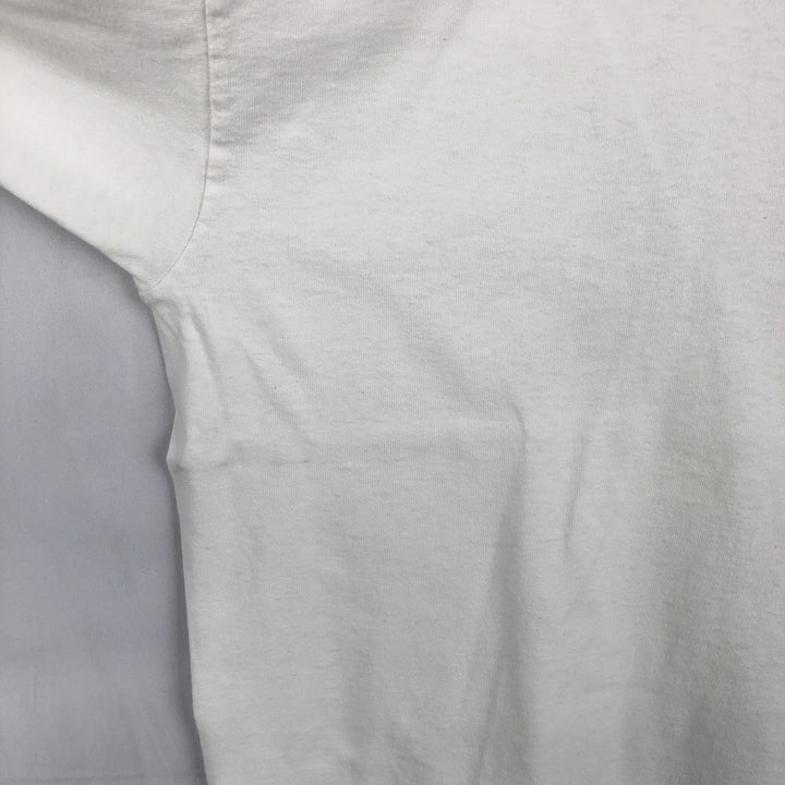 90'S Fruit of the Loom Screen Stars Long-Sleeve T-Shirt (Men's XL equivalent) cotton white type Vintage Second Hand