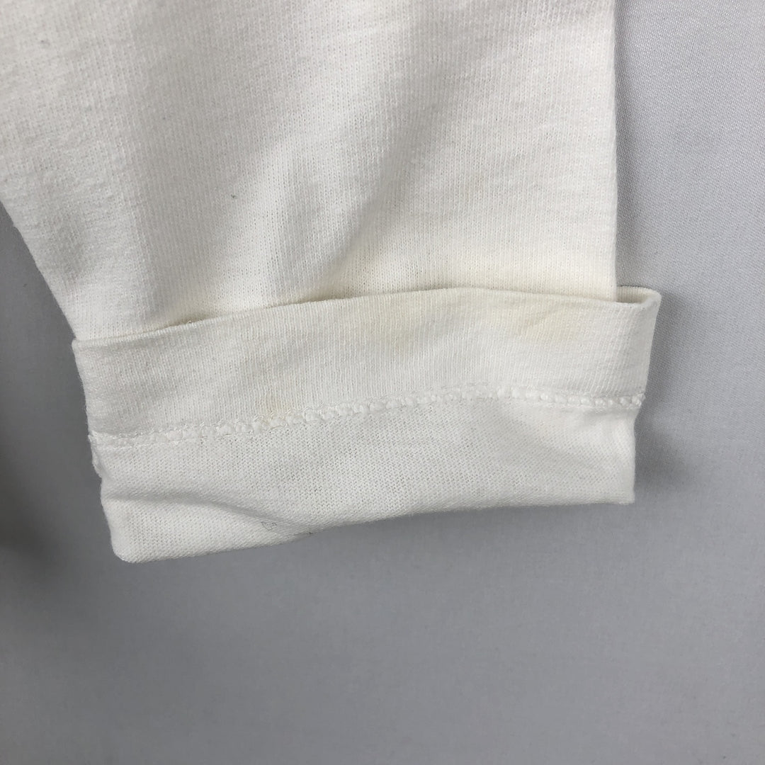 90'S Fruit of the Loom Screen Stars Long-Sleeve T-Shirt (Men's XL equivalent) cotton white type Vintage Second Hand