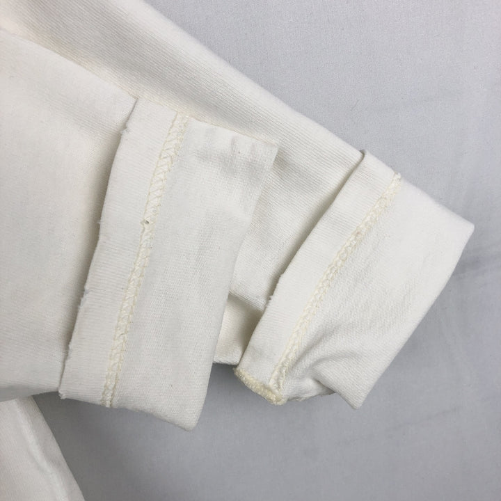 90'S Harley-Davidson Motorcycle Henley Neck Long-Sleeve T-Shirt (Men's XL equivalent) cotton white type Vintage Second Hand
