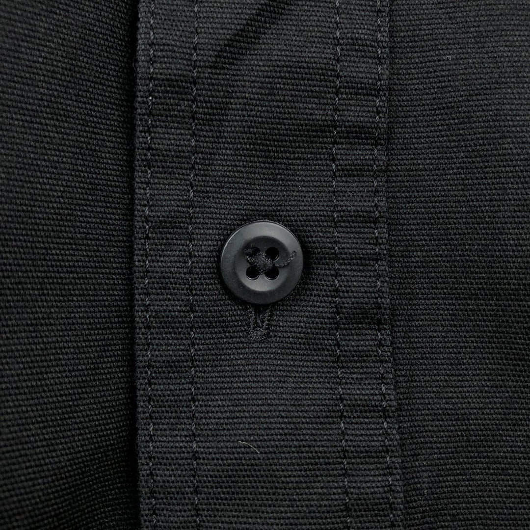 Carhartt Relaxed Fit Rugged Flex Button-Down Short-Sleeve Work Shirt (Men's Size L) cotton black type Vintage Second Hand