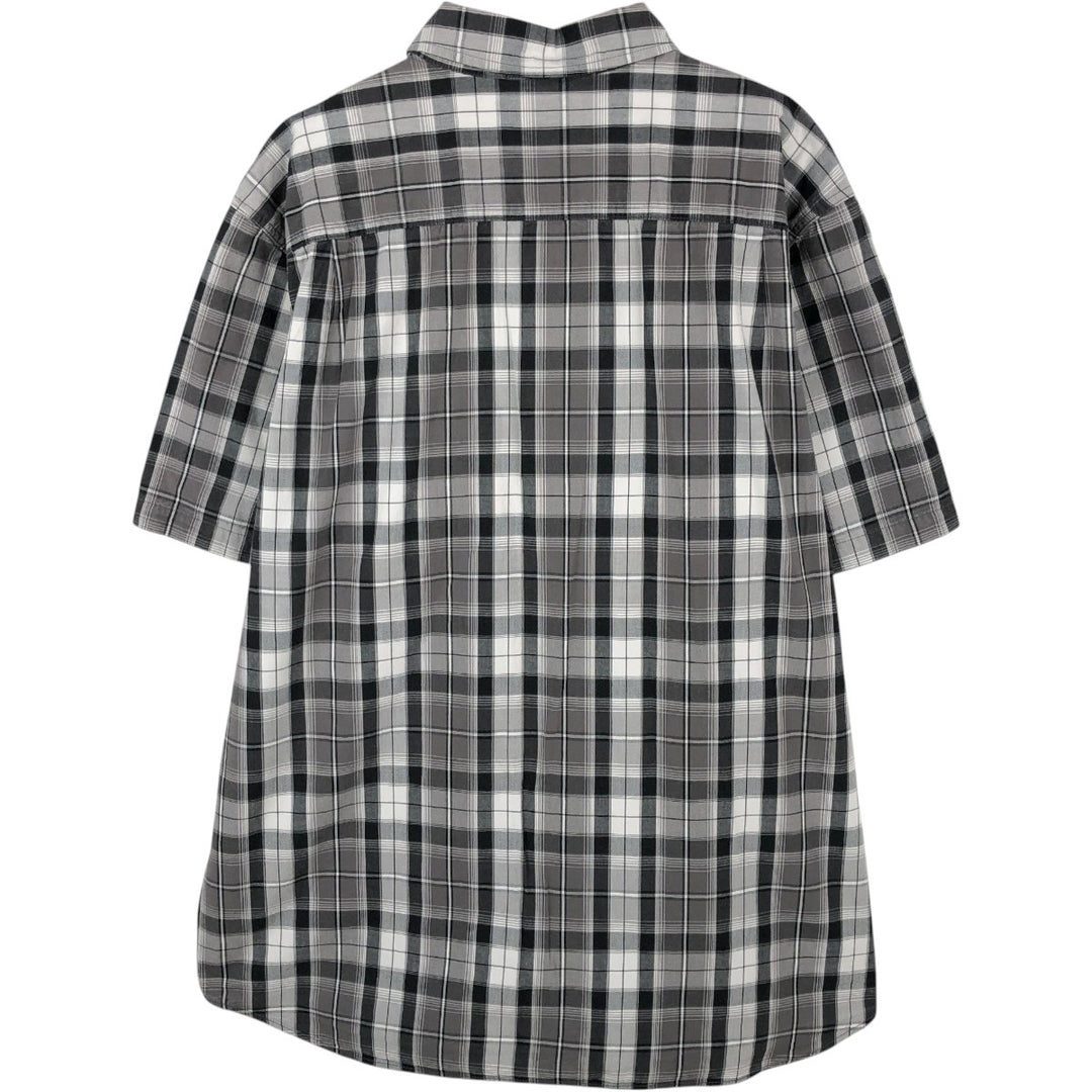 Carhartt RELAXED FIT Check Pattern Short Sleeve Work Shirt Men's XL cotton black type Vintage Second Hand