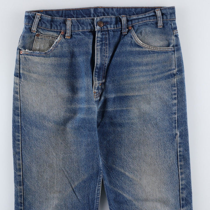 90'S Levi's 20505-0217 Orange Tab Tapered Denim Pants, Made in USA, Men's, Size 36, Vintage cotton blue type Vintage Second Hand