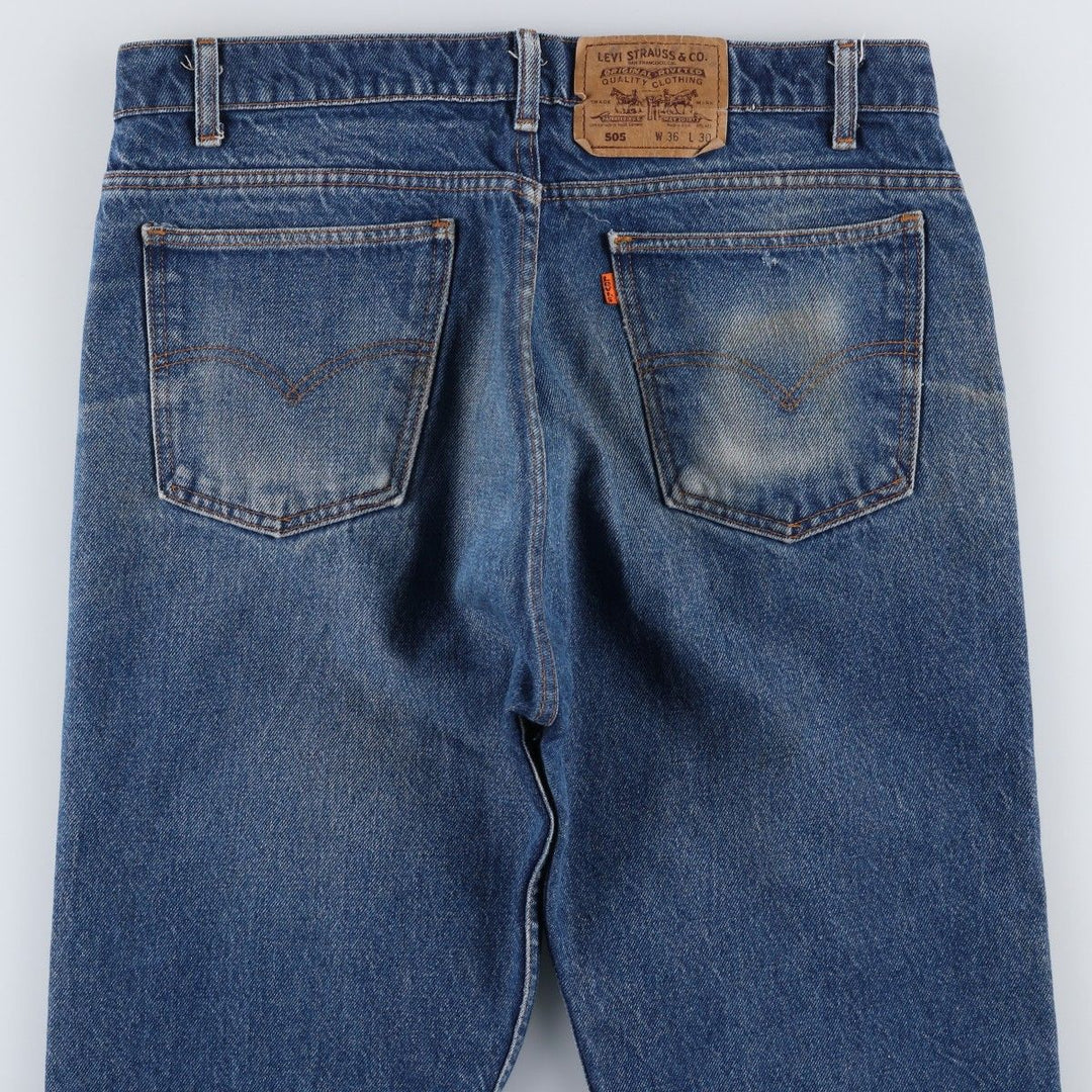 90'S Levi's 20505-0217 Orange Tab Tapered Denim Pants, Made in USA, Men's, Size 36, Vintage cotton blue type Vintage Second Hand