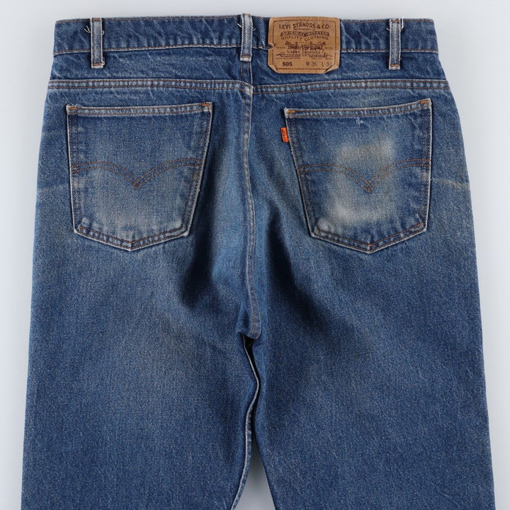 90'S Levi's 20505-0217 Orange Tab Tapered Denim Pants, Made in USA, Men's, Size 36, Vintage cotton blue type Vintage Second Hand