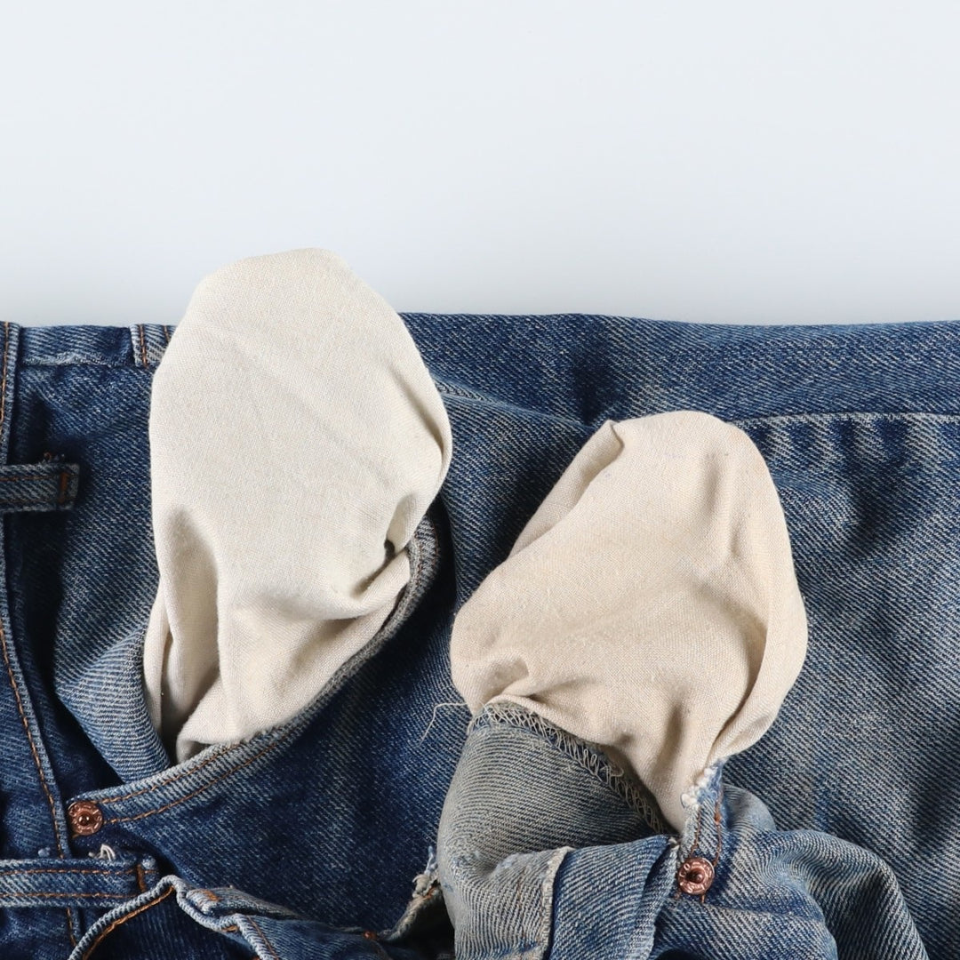 90'S Levi's 20505-0217 Orange Tab Tapered Denim Pants, Made in USA, Men's, Size 36, Vintage cotton blue type Vintage Second Hand