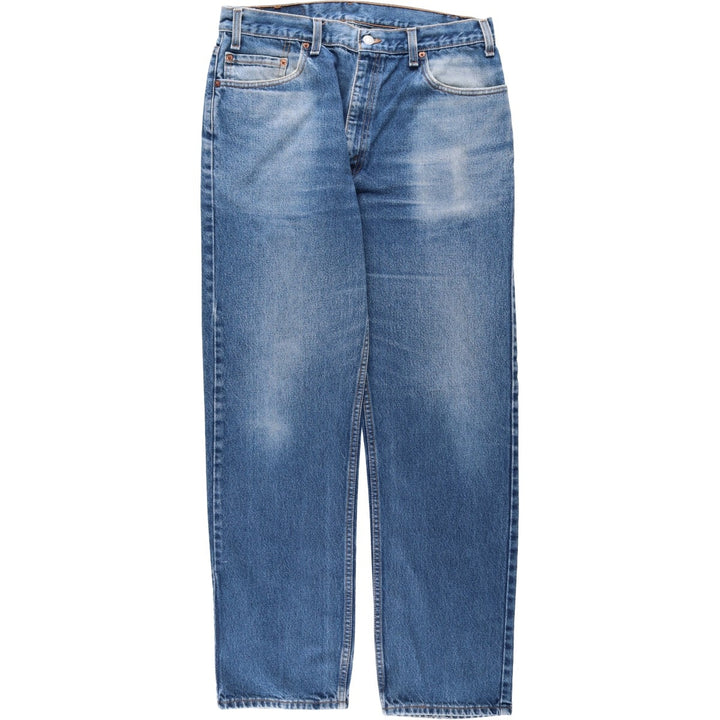 1990'S Levi's 505-0216 Regular Fit Straight Leg Tapered Denim Pants, Made in USA, Men's Size W34 (approx.), Vintage cotton blue type Vintage Second Hand