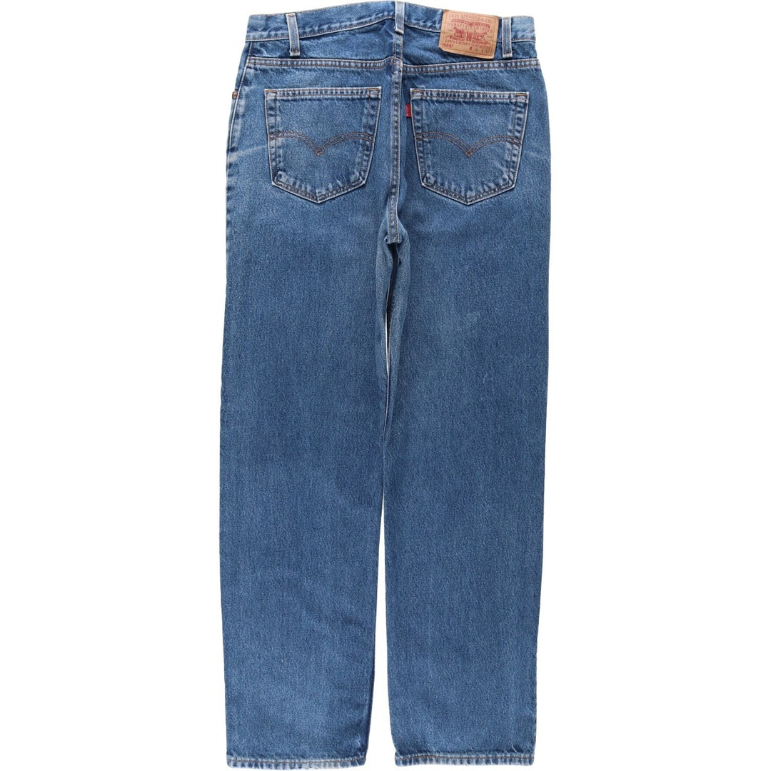 1990'S Levi's 505-0216 Regular Fit Straight Leg Tapered Denim Pants, Made in USA, Men's Size W34 (approx.), Vintage cotton blue type Vintage Second Hand
