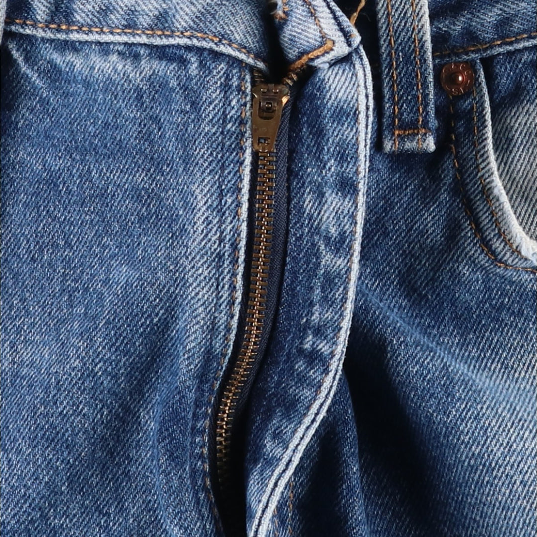 1990'S Levi's 505-0216 Regular Fit Straight Leg Tapered Denim Pants, Made in USA, Men's Size W34 (approx.), Vintage cotton blue type Vintage Second Hand