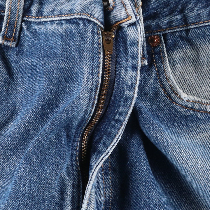 1990'S Levi's 505-0216 Regular Fit Straight Leg Tapered Denim Pants, Made in USA, Men's Size W34 (approx.), Vintage cotton blue type Vintage Second Hand