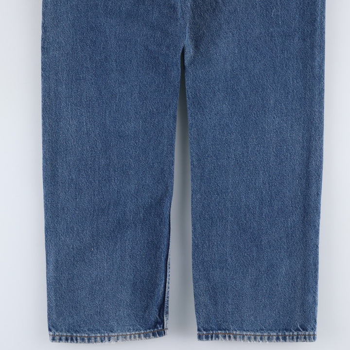1990'S Levi's 505-0216 Regular Fit Straight Leg Tapered Denim Pants, Made in USA, Men's Size W34 (approx.), Vintage cotton blue type Vintage Second Hand