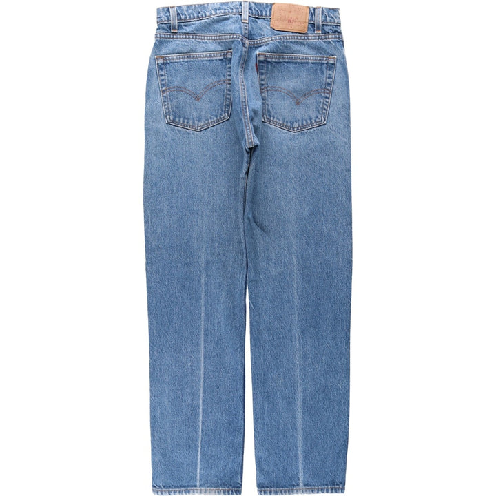 1990'S Levi's 505-0217 Regular Fit Straight Leg Tapered Denim Pants, Made in USA, Men's Size W33 (approx.), Vintage cotton blue type Vintage Second Hand