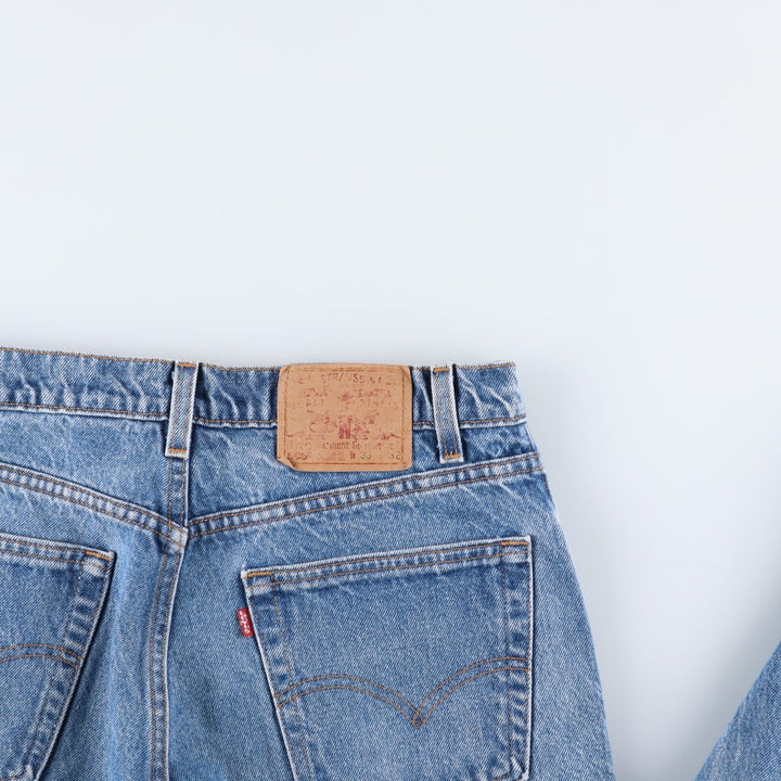 1990'S Levi's 505-0217 Regular Fit Straight Leg Tapered Denim Pants, Made in USA, Men's Size W33 (approx.), Vintage cotton blue type Vintage Second Hand
