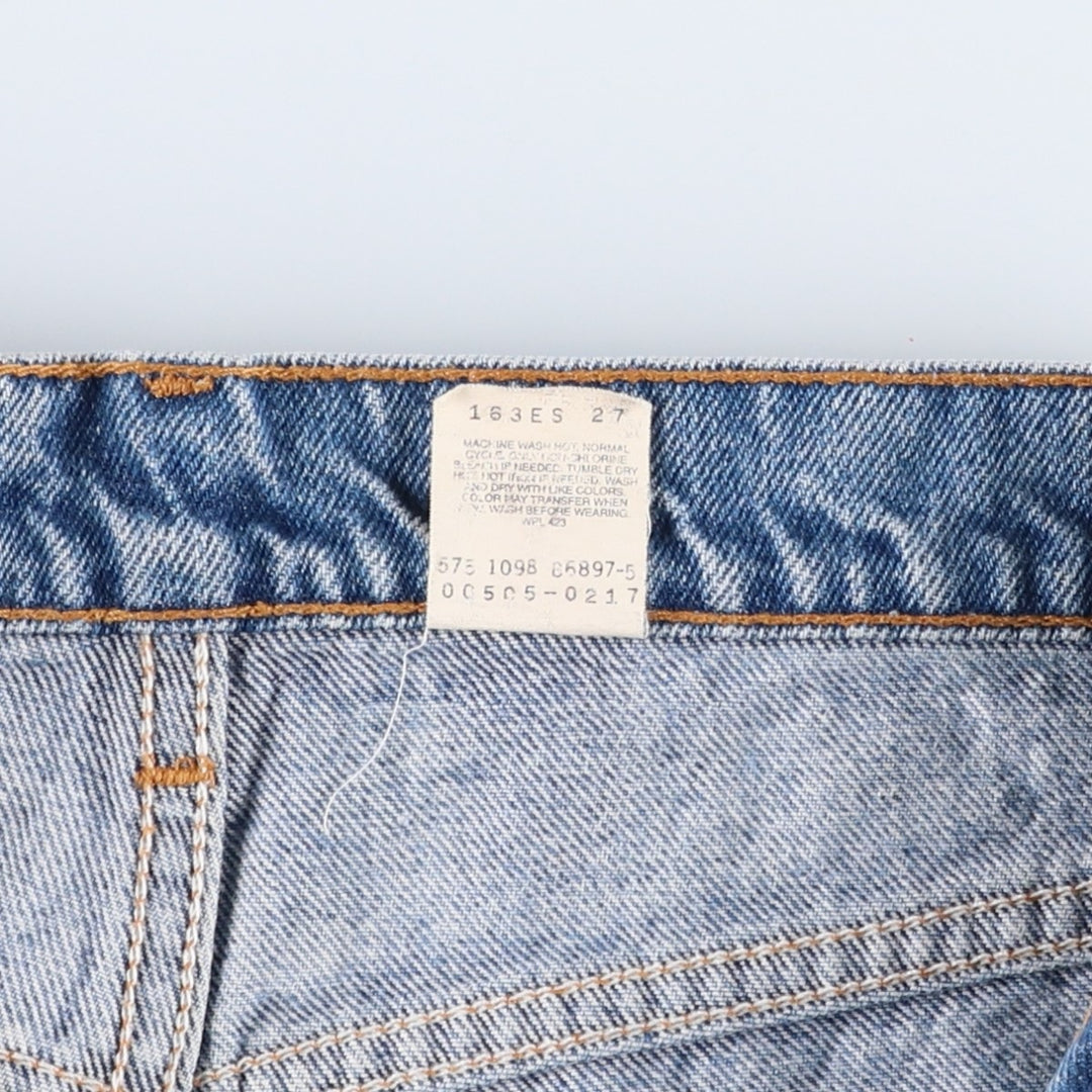 1990'S Levi's 505-0217 Regular Fit Straight Leg Tapered Denim Pants, Made in USA, Men's Size W33 (approx.), Vintage cotton blue type Vintage Second Hand
