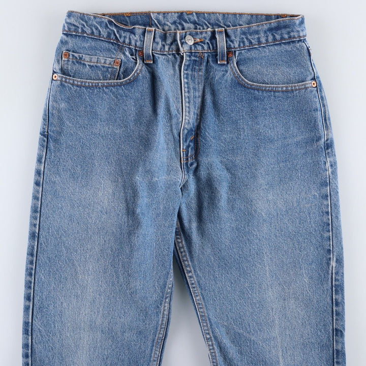 1990'S Levi's 505-0217 Regular Fit Straight Leg Tapered Denim Pants, Made in USA, Men's Size W33 (approx.), Vintage cotton blue type Vintage Second Hand