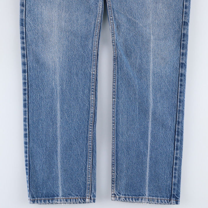 1990'S Levi's 505-0217 Regular Fit Straight Leg Tapered Denim Pants, Made in USA, Men's Size W33 (approx.), Vintage cotton blue type Vintage Second Hand