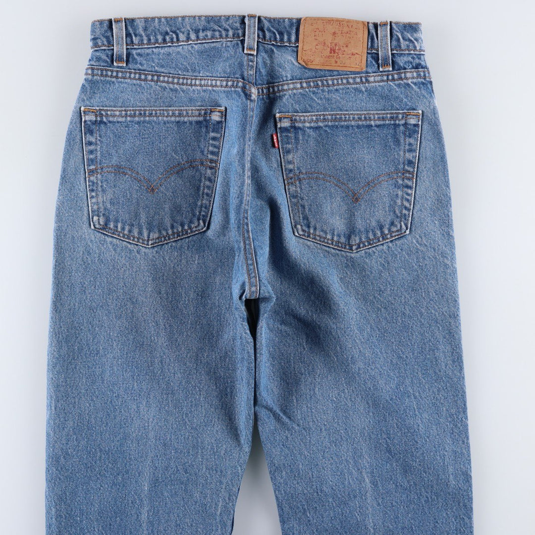 1990'S Levi's 505-0217 Regular Fit Straight Leg Tapered Denim Pants, Made in USA, Men's Size W33 (approx.), Vintage cotton blue type Vintage Second Hand