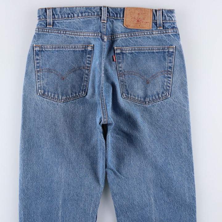 1990'S Levi's 505-0217 Regular Fit Straight Leg Tapered Denim Pants, Made in USA, Men's Size W33 (approx.), Vintage cotton blue type Vintage Second Hand