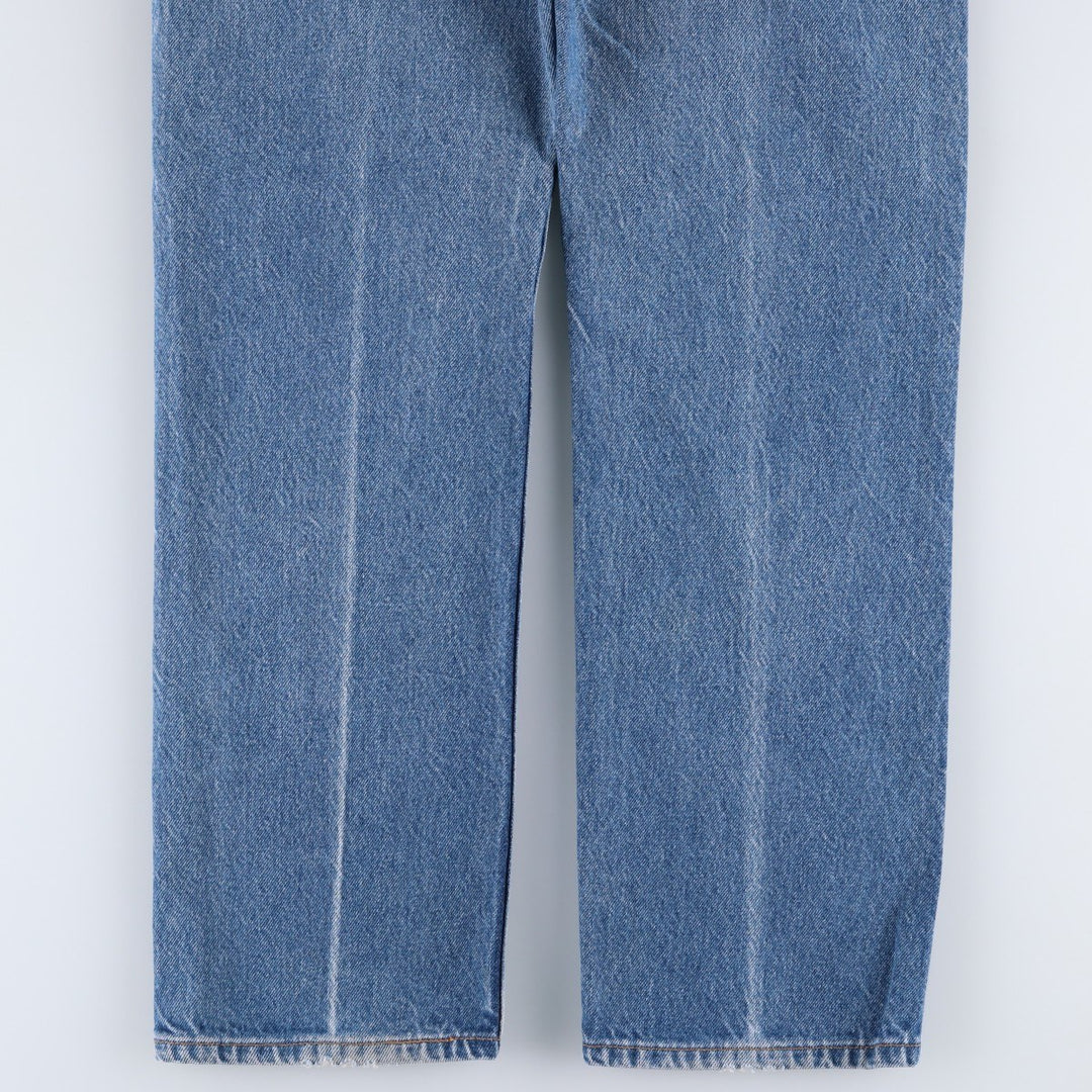 1990'S Levi's 505-0217 Regular Fit Straight Leg Tapered Denim Pants, Made in USA, Men's Size W33 (approx.), Vintage cotton blue type Vintage Second Hand