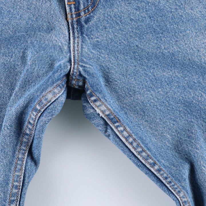 1990'S Levi's 505-0217 Regular Fit Straight Leg Tapered Denim Pants, Made in USA, Men's Size W33 (approx.), Vintage cotton blue type Vintage Second Hand