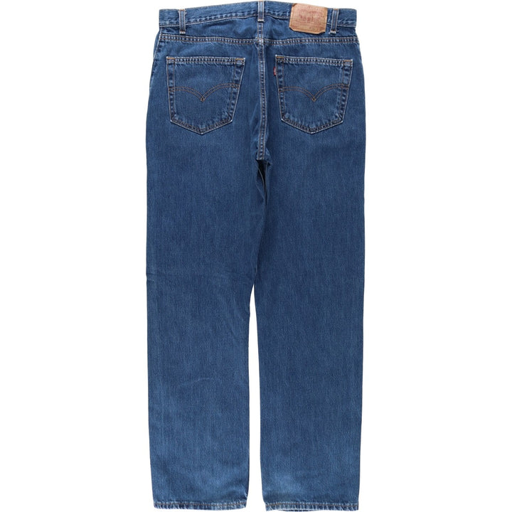 Levi's 505 Regular Fit Straight Leg Tapered Denim Pants, Men's Size W35 (approx.) unclear blue type Vintage Second Hand