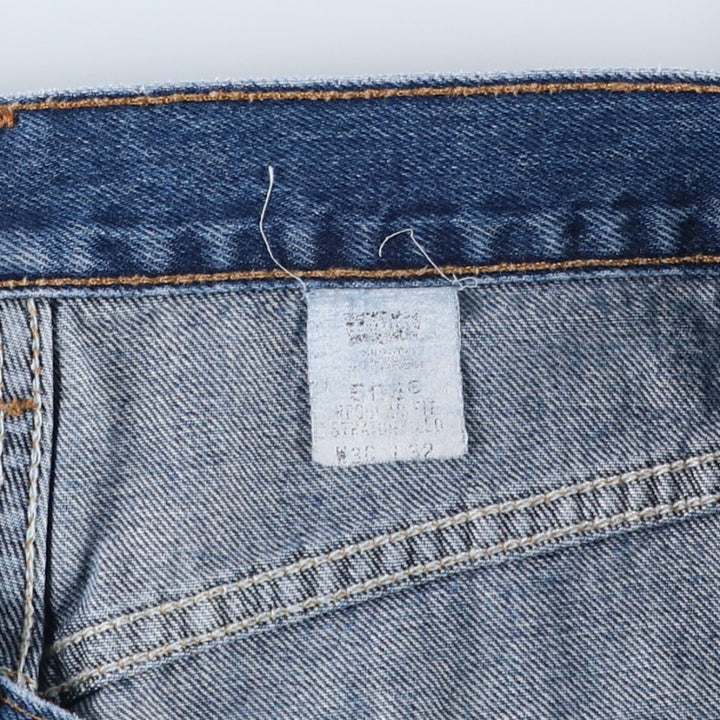 Levi's 505 Regular Fit Straight Leg Tapered Denim Pants, Men's Size W35 (approx.) unclear blue type Vintage Second Hand