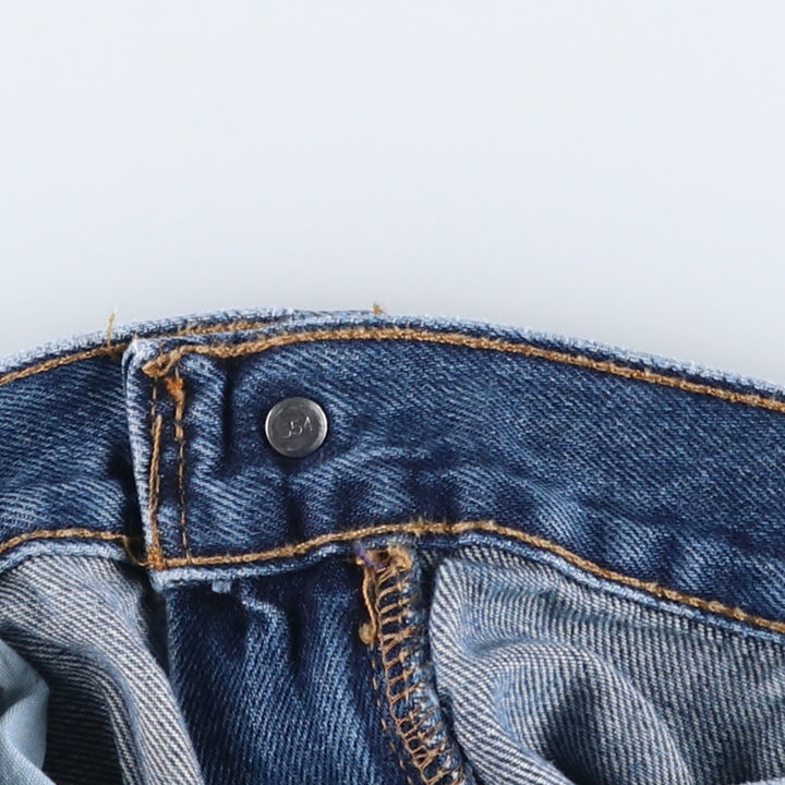 Levi's 505 Regular Fit Straight Leg Tapered Denim Pants, Men's Size W35 (approx.) unclear blue type Vintage Second Hand