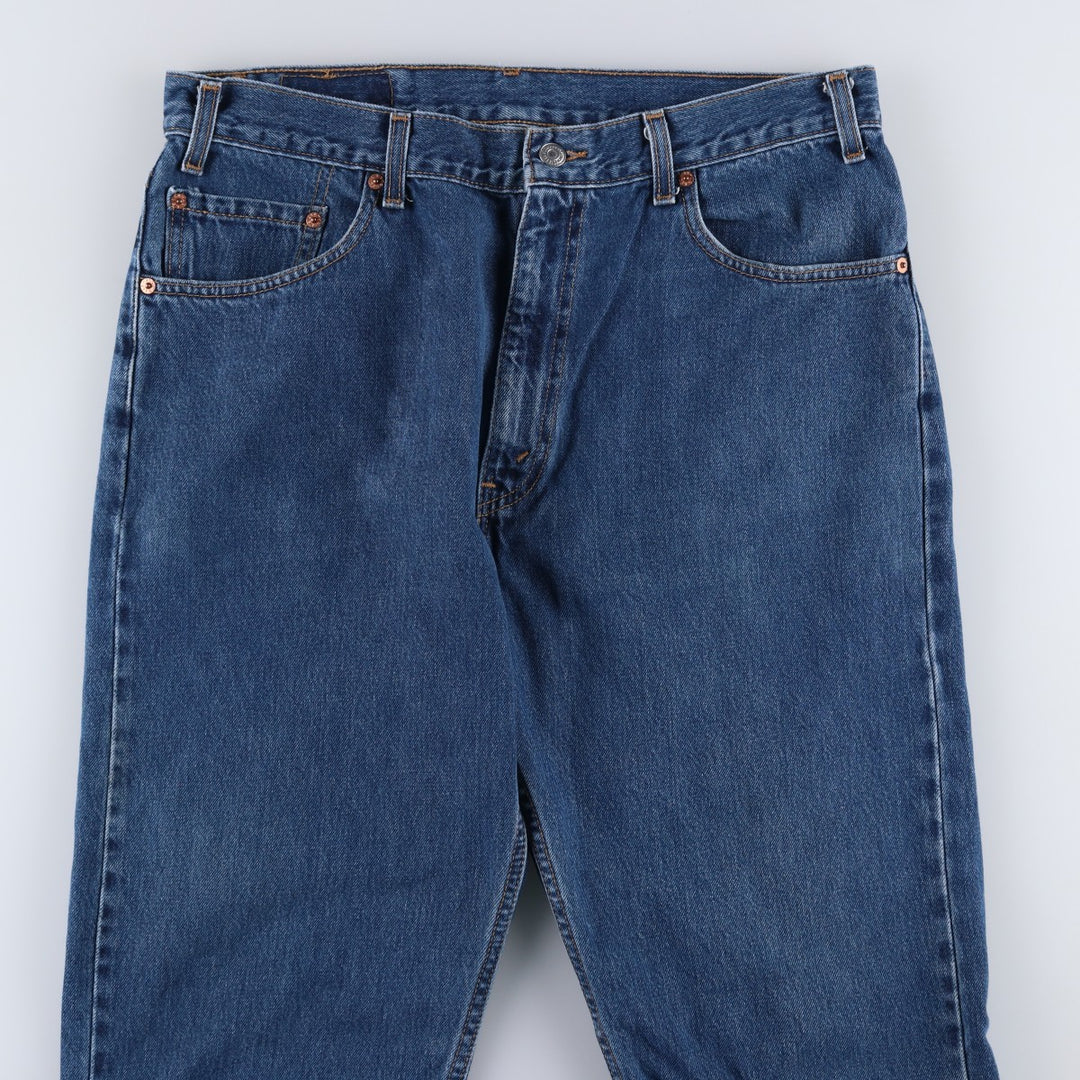 Levi's 505 Regular Fit Straight Leg Tapered Denim Pants, Men's Size W35 (approx.) unclear blue type Vintage Second Hand