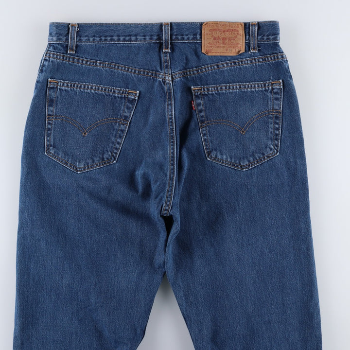 Levi's 505 Regular Fit Straight Leg Tapered Denim Pants, Men's Size W35 (approx.) unclear blue type Vintage Second Hand