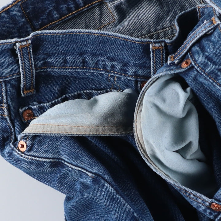 Levi's 505 Regular Fit Straight Leg Tapered Denim Pants, Men's Size W35 (approx.) unclear blue type Vintage Second Hand
